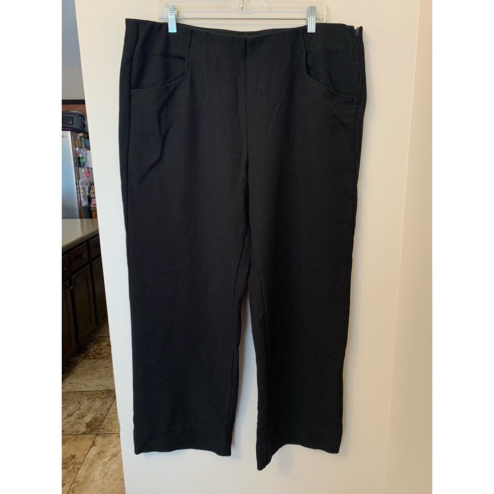 Soft Surroundings NEW Wide Leg Black Dress Pants XL